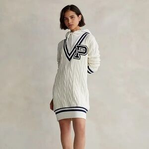 RALPH LAUREN  Hooded Cricket Sweater Dress